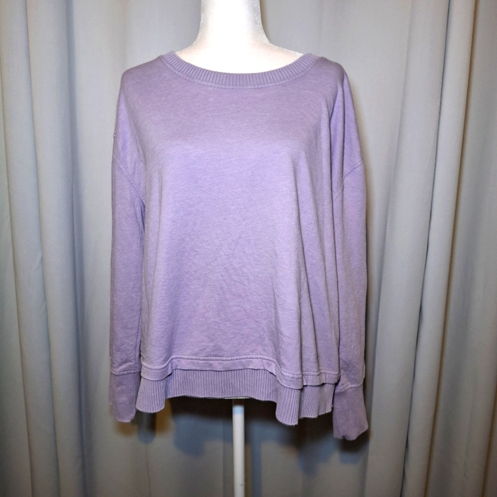 Jane + Delancey Lavender Women's Soft Long Sleeve Knit Top Size Large
